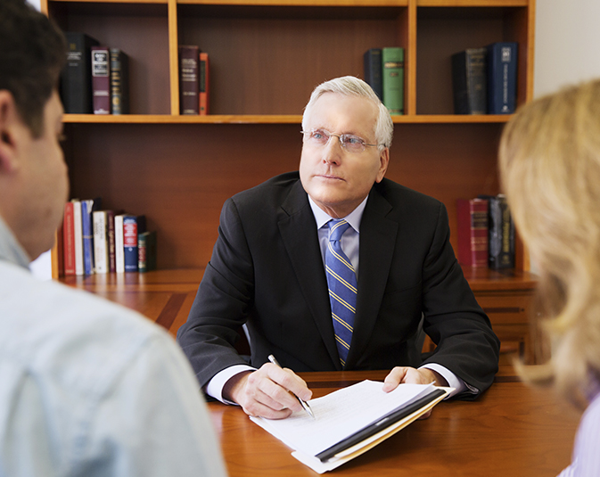 Chicago Disability attorney Tom Nash meets with couple denied benefits