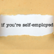"If you're self employed" quote
