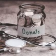 A donate coin jar
