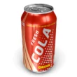 An aluminum can of generic cola
